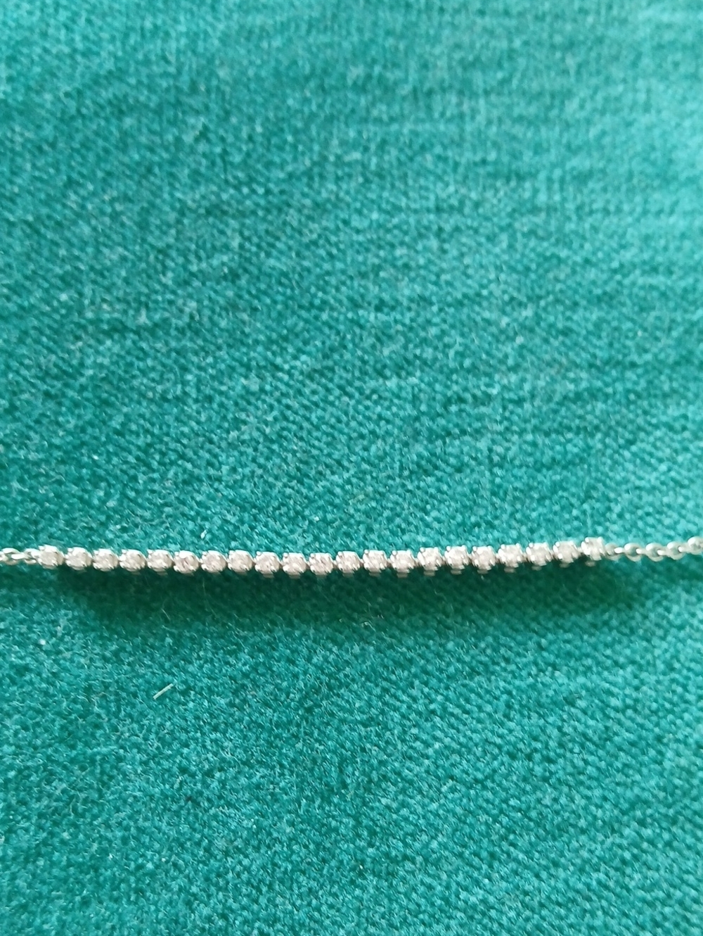 Brilliant Earth 1/4 ctw white gold petite tennis bracelet